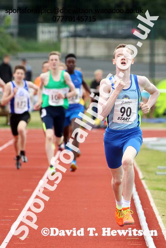 Boys under-15s 800 metres, Northern Under-13s, U-15s and 17s Championships. Photo: David T. Hewitson/Sports for All Pics